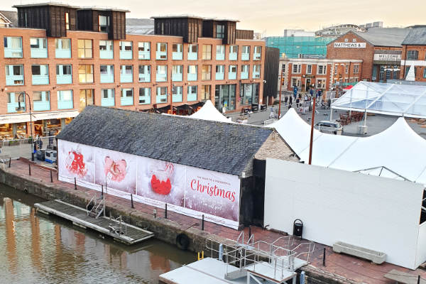 Festive season arrives at Gloucester Quays