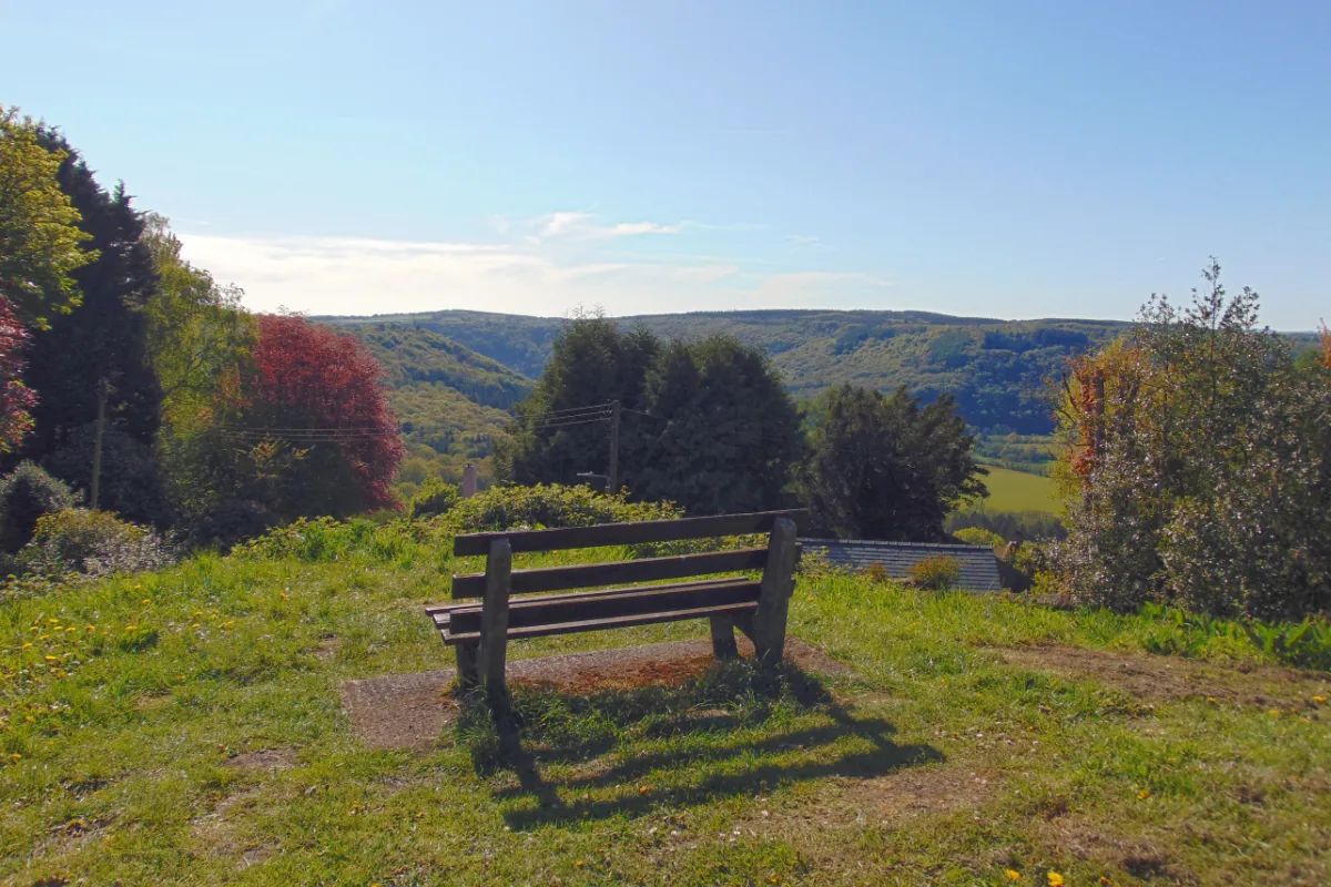 St Briavels Mount's famous bench
