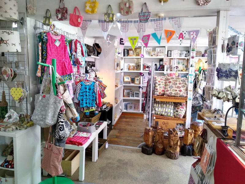 Interior of Crafters shop in Wotton-under-Edge